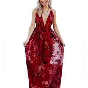 NWT Southern Fried Chics Sequin Full Length Gown Dress